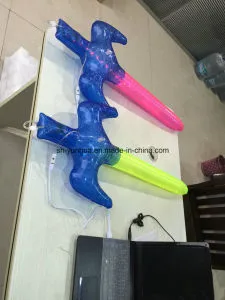 Inflatable Toy Sword Falchion with LED Light Kids Children Play Gifts