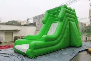 Inflatable Green Large Dry Slide for Kids and Adults