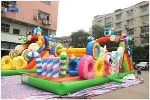 Inflatable Castle Slide Bouncy Slide Obstacle Course for Kids for Sale