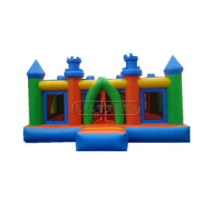 Inflatable Bouncer Castle Theme Colorful with Slide