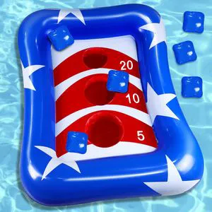 Inflatable Pool Set Toss Games Toss Toys for Kids Adults Outdoor Beach