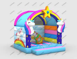Inflatable Jumping Castles Bounce House Commercial with Slide Combo Inflatable Castle