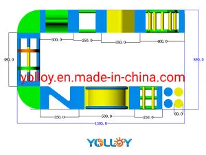 Inflatable Water Park Playground Obstacle Course for Swimming Pool