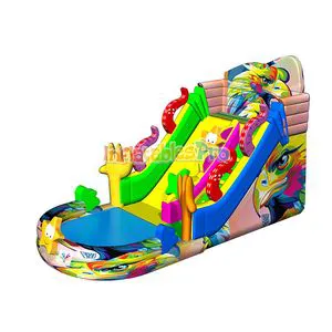 Inflatable Rainbow Water Slide for Sale