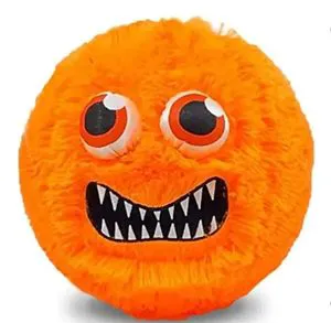Inflatable Fuzzy Ball Toy - Funny Face Bouncy Buddy for Kids & Pets
