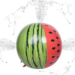 Inflatable Watermelon Sprinkler Ball - Kids Outdoor Water Play Toy