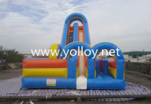 Inflatable Bouncy Slide, Inflatable Dry Slide Toy, Obstacle Commercial Slide for Kids
