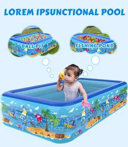 Inflatable Pool with Non - Slip Bottom Indoor and Outdoor Use