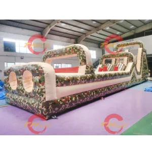 Inflatable Obstacle Course Wipeout Game, Custom Made Big Baller Challenge Games Jumper Running Ball Game