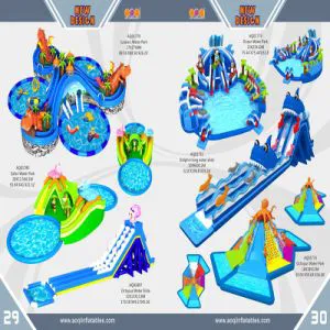 Inflatable Large Water Park with Various Themes