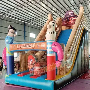 Inflatable Pirate Dry Slide for Sale